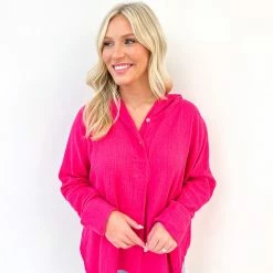 Vace Clothing Hillary Top- Pink