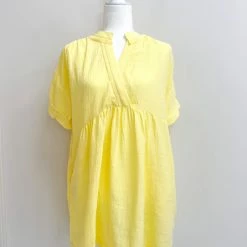 Before You Collection CLOTHING Karlie Dress- Yellow