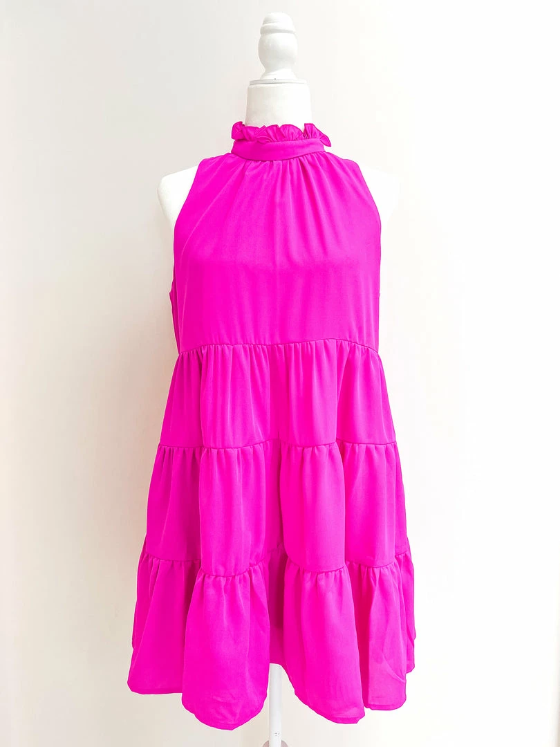 TCEC Jennifer Dress- Pink