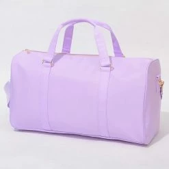 Beauty Stash VARSITY COLLECTION Lilac Nylon Duffle