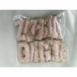 Beauty Stash Varsity Letters- Light Pink