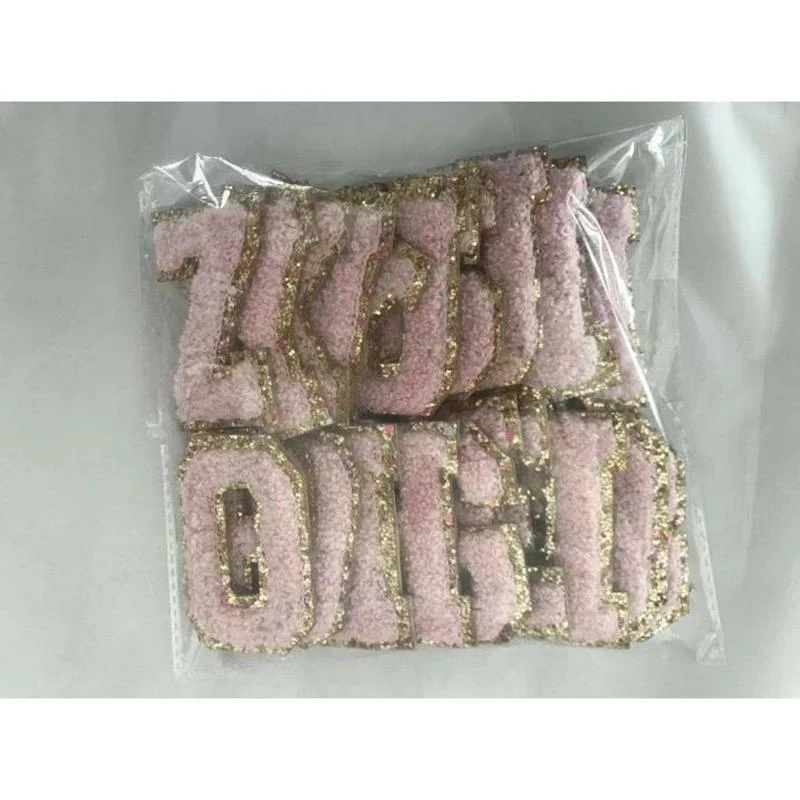 Beauty Stash Varsity Letters- Light Pink