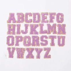 Beauty Stash Varsity Letters- Purple