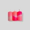 Pink Stories GIFTS Flamingo Trio Small Candles