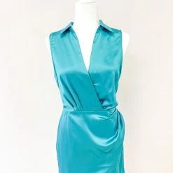 Do + Be Collection Kellie Dress- Teal CLOTHING