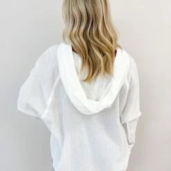 Before You Collection CLOTHING Hillary Top- White