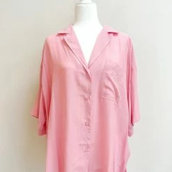 GLAM Laura Top- Pink CLOTHING