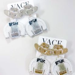 Golden Stella Cowgirl Bride Earrings JEWELRY