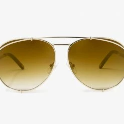 DIFF EYEWEAR Koko- Gold + Brown Gradient Flash