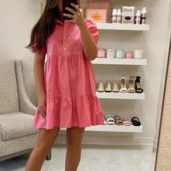 GLAM Kellen Dress- Pink