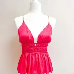 Do + Be Collection Maren Top- Pink CLOTHING