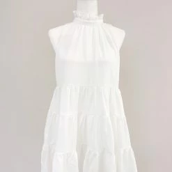 TCEC Jennifer Dress- White CLOTHING