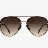 DIFF EYEWEAR Lenox- Gold + Sea Tortoise Tips