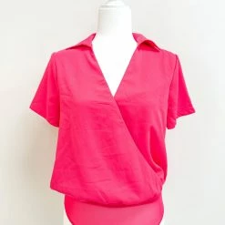 Do + Be Collection Ruthie Bodysuit- Pink CLOTHING