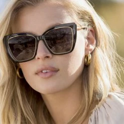 DIFF EYEWEAR BECKY IV- Black + Grey Polarized GIFTS