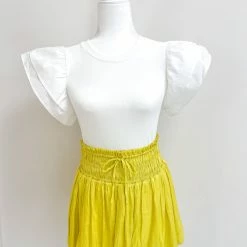 Do + Be Corey Skort- Lime CLOTHING