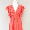 Entro Madison Dress- Coral