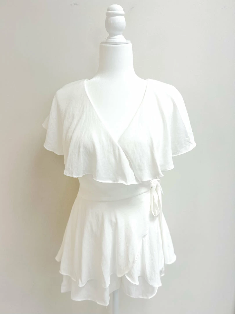 Do + Be Collection CLOTHING Saige Romper- White