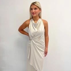 Lena Harvey Dress- Champagne CLOTHING