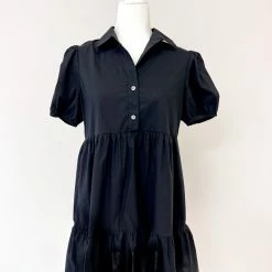 GLAM Kellen Dress- Black DRESSES