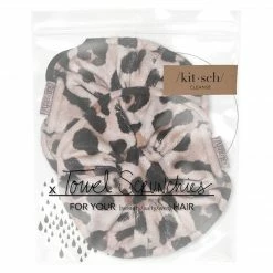GIFTS KITSCH Towel Scrunchies- Leopard