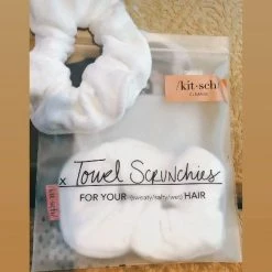 KITSCH Towel Scrunchies- White GIFTS